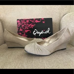Taupe Suede Wedges - NWT